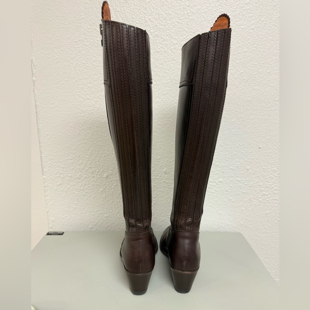 Fairfax & Favor Regina mahogany leather boots regular fit size 9 1/2 - Picture 4 of 9